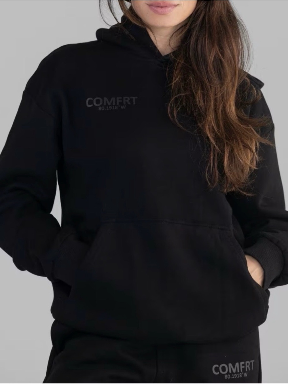 Comfrt Coordinate Unisex Ink Pullover Hoodie